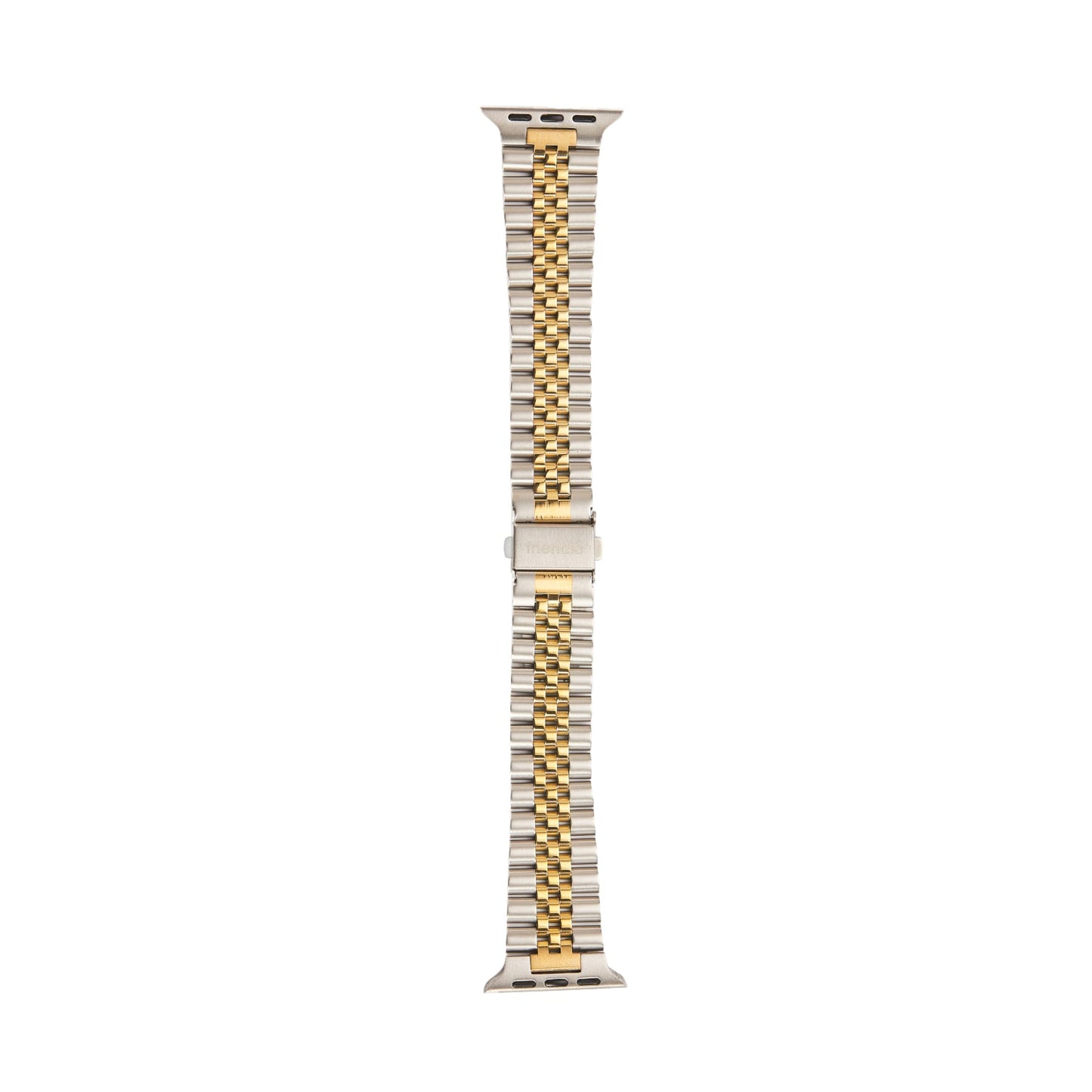 Stainless Steel Link Bracelet Band - The Perth in Silver and Gold Large - Compatible with Apple Watch Size 42mm to 45mm-1